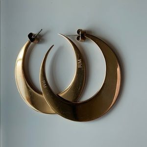 Rebecca Minkoff Rose Gold Hoops